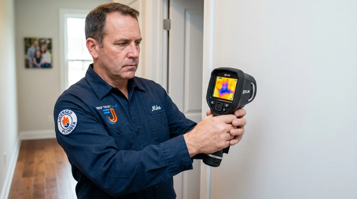 Thermal imaging leak detection by Johns Plumbing LLC in Friendswood